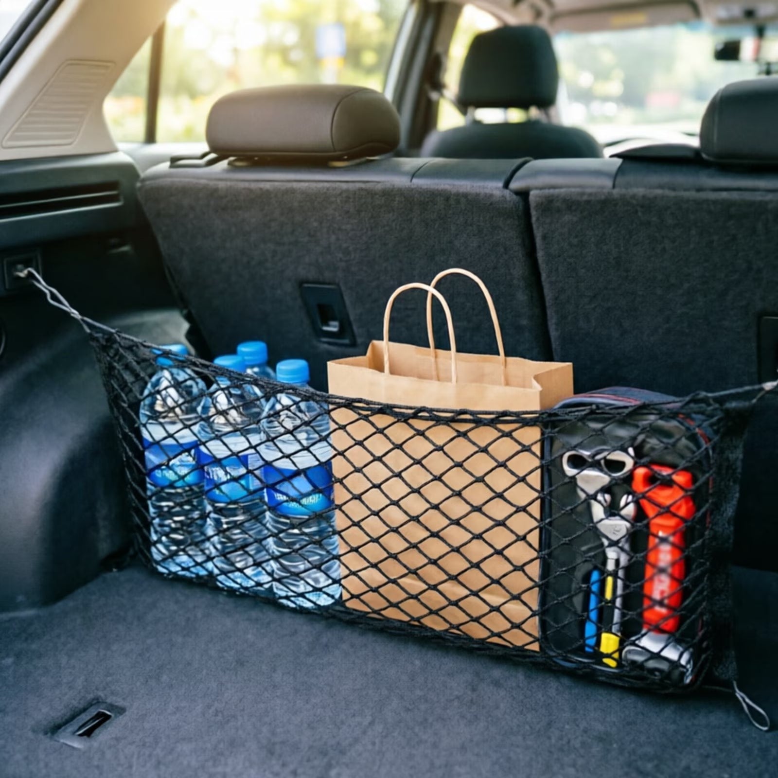 Maximize Your Space with Our Universal Elastic Car Trunk Organizer Net – Perfect for SUVs, Trucks, and All Vehicles!