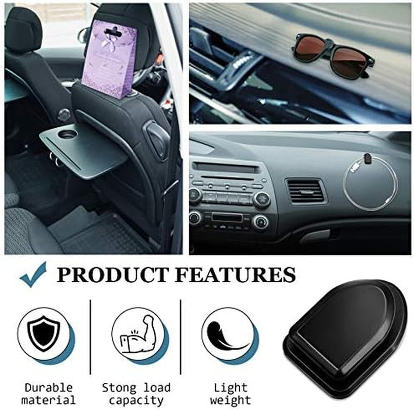 15 Pack of Black Mini Car Sticky Hooks | Ultimate Multifunctional Adhesive Organizers for Keys, Cables, and Sunglasses in Your Vehicle