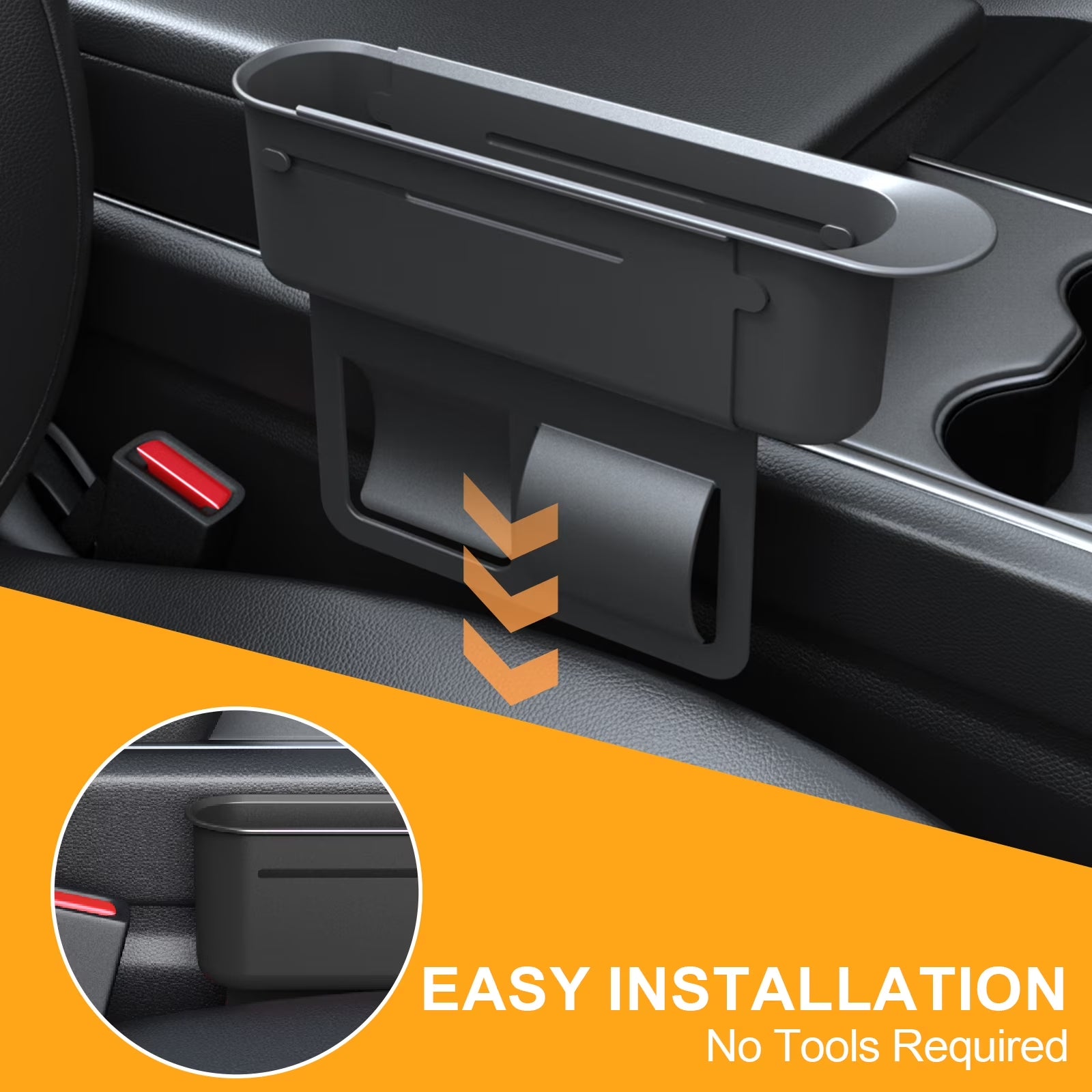 Transform Your Driving Experience with the Ultimate Seat Gap Filler Organizer – Expandable Storage for Phone, Keys & Cards, Perfect Fit for SUVs, Trucks, and All Vehicles
