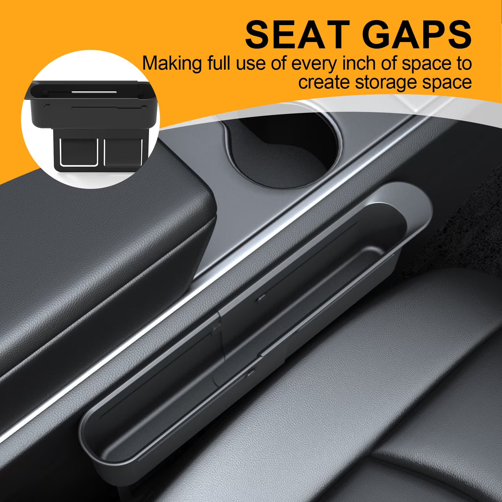 Transform Your Driving Experience with the Ultimate Seat Gap Filler Organizer – Expandable Storage for Phone, Keys & Cards, Perfect Fit for SUVs, Trucks, and All Vehicles