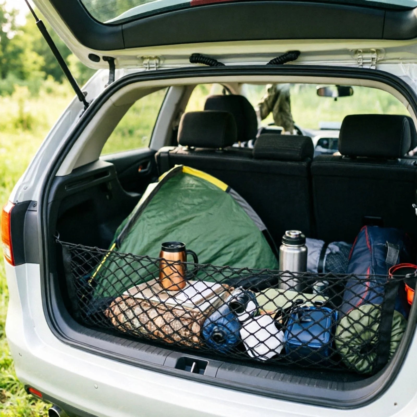 Maximize Your Space with Our Universal Elastic Car Trunk Organizer Net – Perfect for SUVs, Trucks, and All Vehicles!