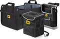 Transform Your Vehicle with the CAT® 3-Piece Car Organizer Bundle – Ultimate Collapsible Trunk Organizer, Adjustable Seat Caddy & Leak-Proof 2.4 Gallon Trash Can for Cars, Trucks, and SUVs in Sleek Black