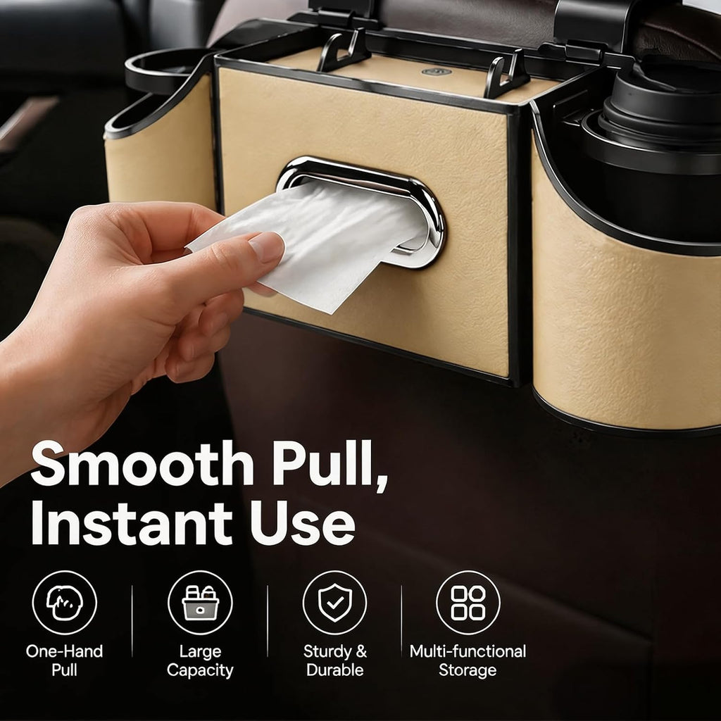 Transform Your Travel Experience with the 4-In-1 Multi-Pocket Car Organizer – Ultimate Back Seat Storage Solution for Every Journey