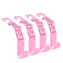 Adjustable Headrest Hooks (4-Pack)