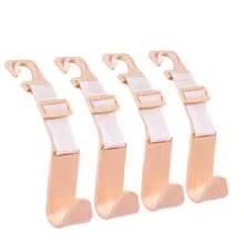 Adjustable Headrest Hooks (4-Pack)