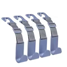 Adjustable Headrest Hooks (4-Pack)
