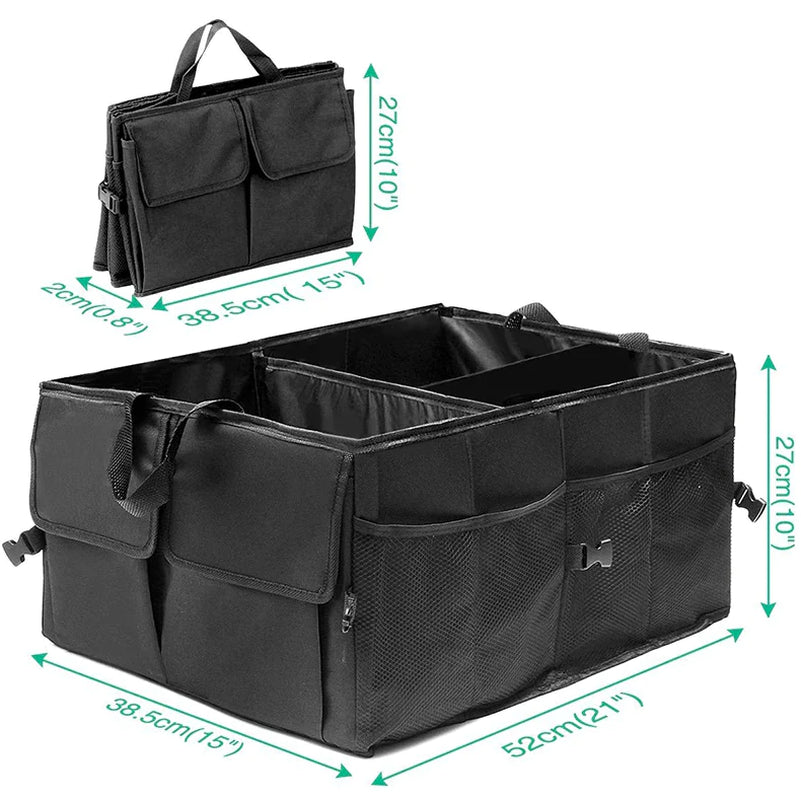 Ultimate Trunk Cargo Organizer - Folding Storage Bin for Cars, Trucks & SUVs - 40L Capacity